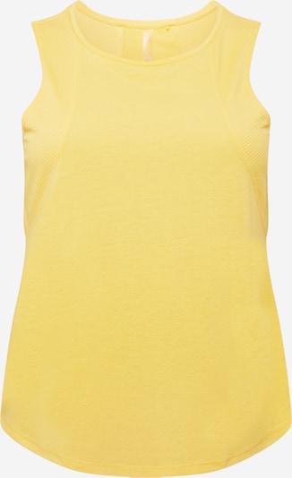 Only Play Curvy Haut de sport en jaune, Vue avec produit