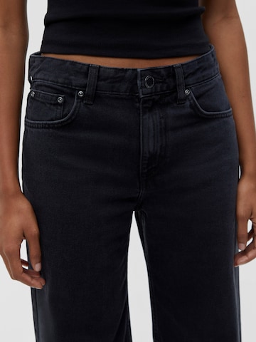 Wide Leg Jean Pull&Bear en noir