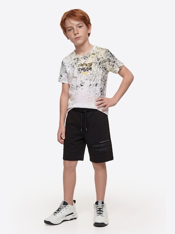 KOROSHI Regular Broek in Zwart: voorkant