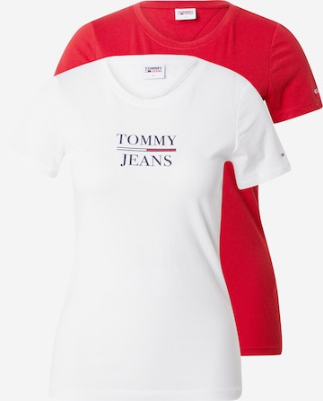 T-shirt Tommy Jeans en rouge : devant