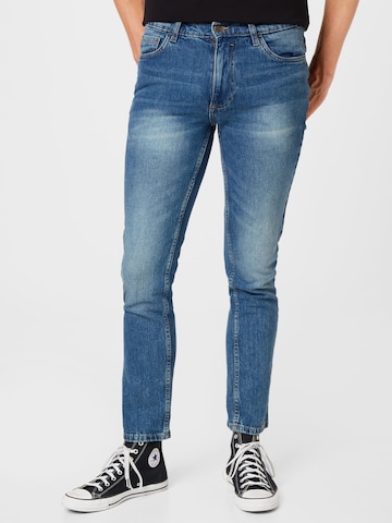 Coupe slim Jean BURTON MENSWEAR LONDON en bleu : devant