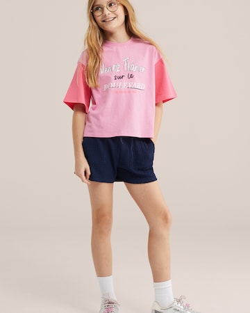 WE Fashion Тениска в розово