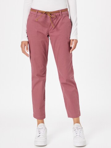 Regular Pantalon chino 'EVELYN' ONLY en rose : devant