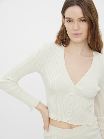 VERO MODA Strickjacke 'Fibly' in Beige