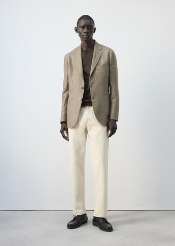 MANGO MAN Regular fit Suit Jacket 'Verona' in Brown