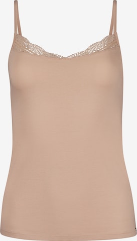 Maglietta intima di Skiny in beige: frontale