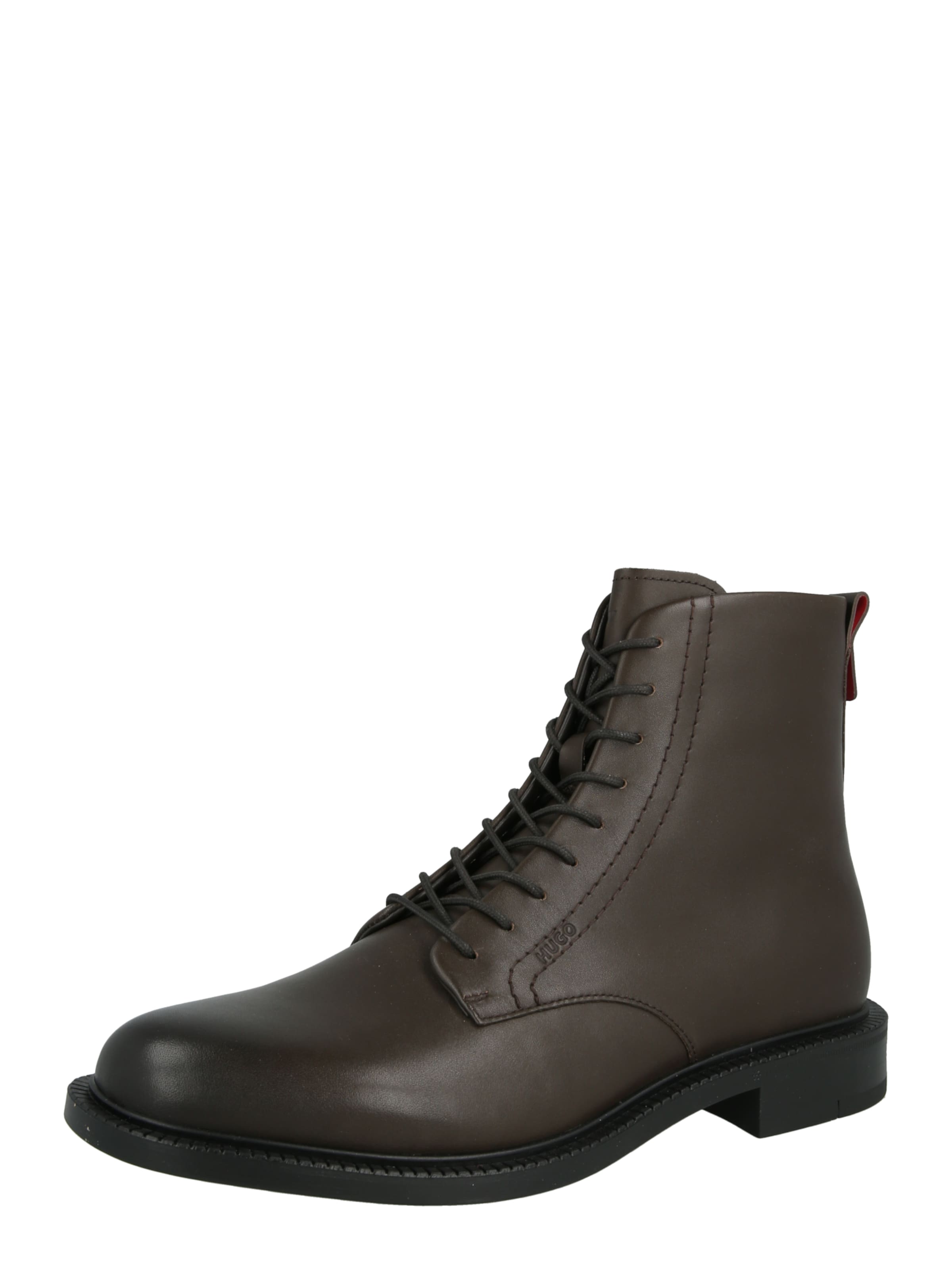 HUGO Boots med snörning 'Lysander' i brun: framsida