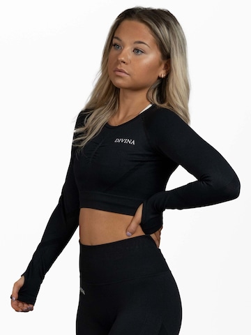 Maglia funzionale 'Scrunch' di Divina in nero