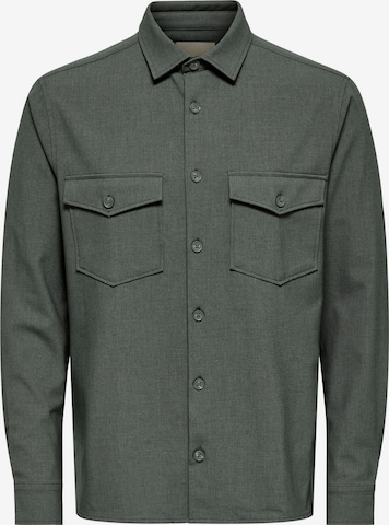 Only & Sons - Ajuste regular Camisa en gris: frente