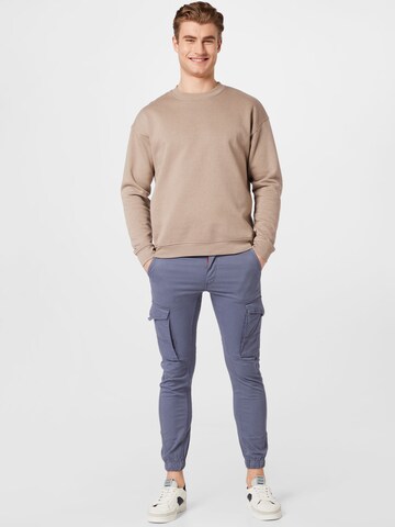 JACK & JONES Tapered Cargohose 'Paul' in Grau