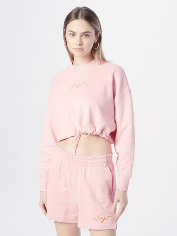 HUGO Sweatshirt in Pink: front