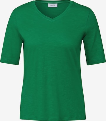 CECIL T-Shirt im Tunika-Look in Grün: Vorderseite