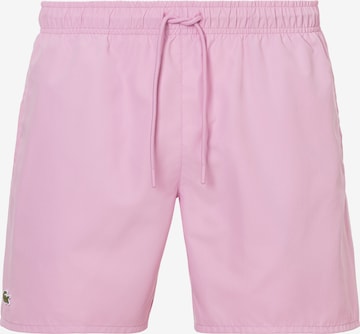 LACOSTE Board Shorts in Pink: front