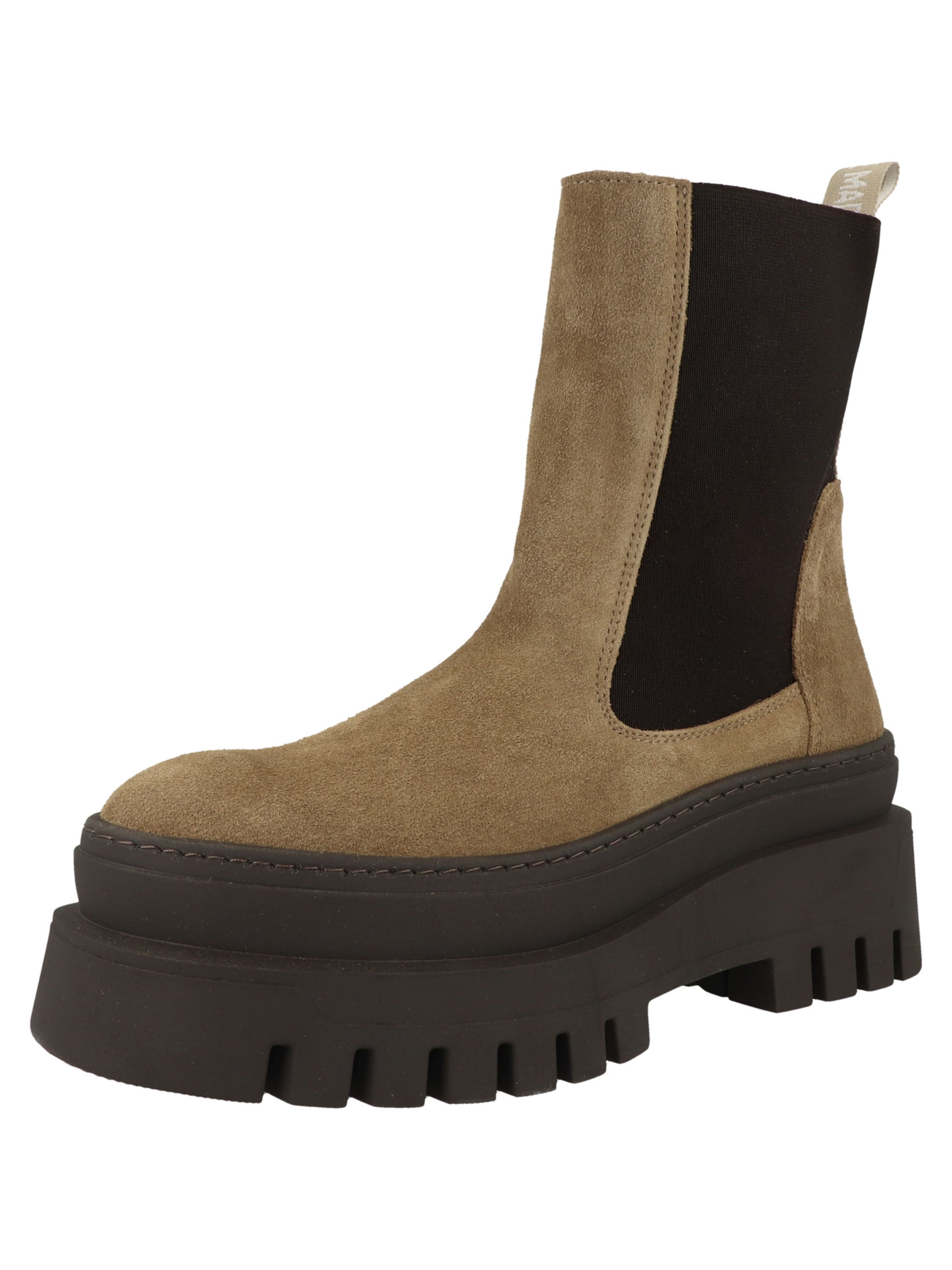 STEVE MADDEN - Botas chelsea 'Cassandra' em bege: frente