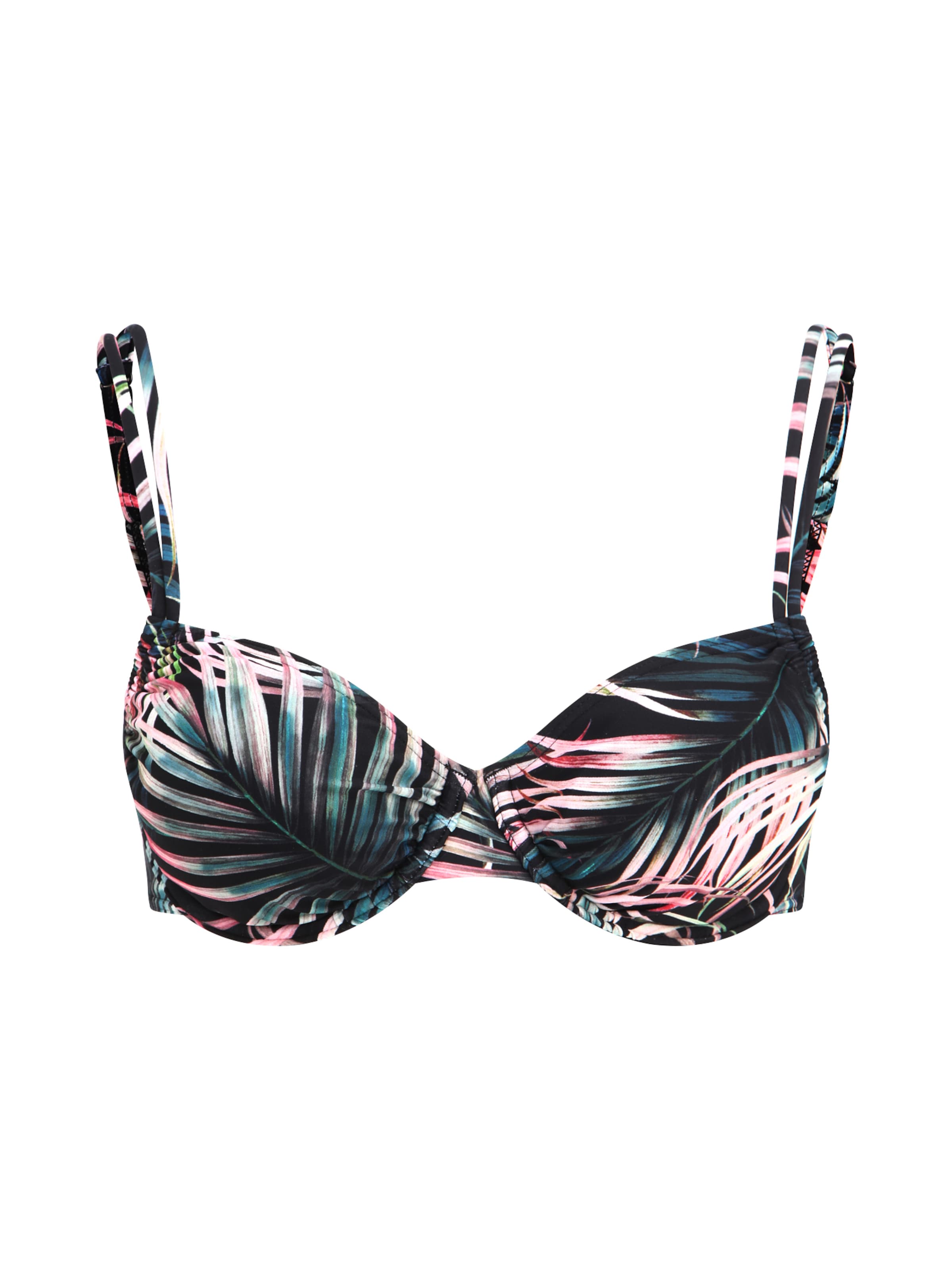 LASCANA - Clásico Top de bikini en verde: frente