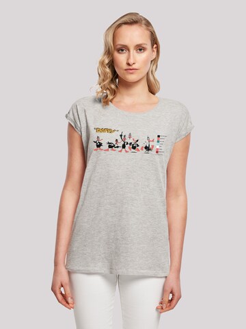 T-shirt 'Looney Tunes Daffy Duck Colour Code' F4NT4STIC en gris : devant