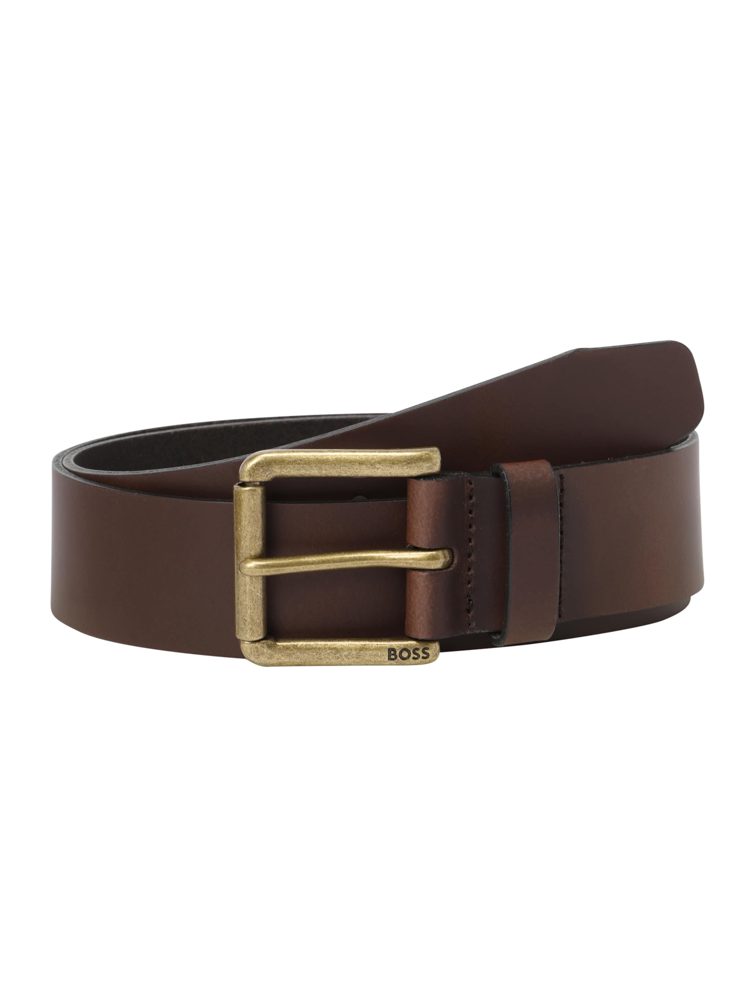 Ceinture 'Joris' BOSS en marron : devant