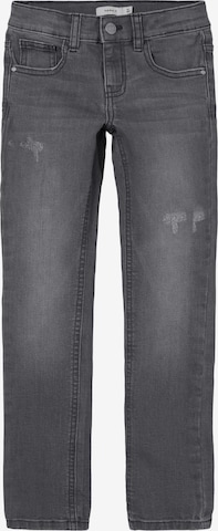 NAME IT Slimfit Jeans 'SALLI' in Grijs: voorkant