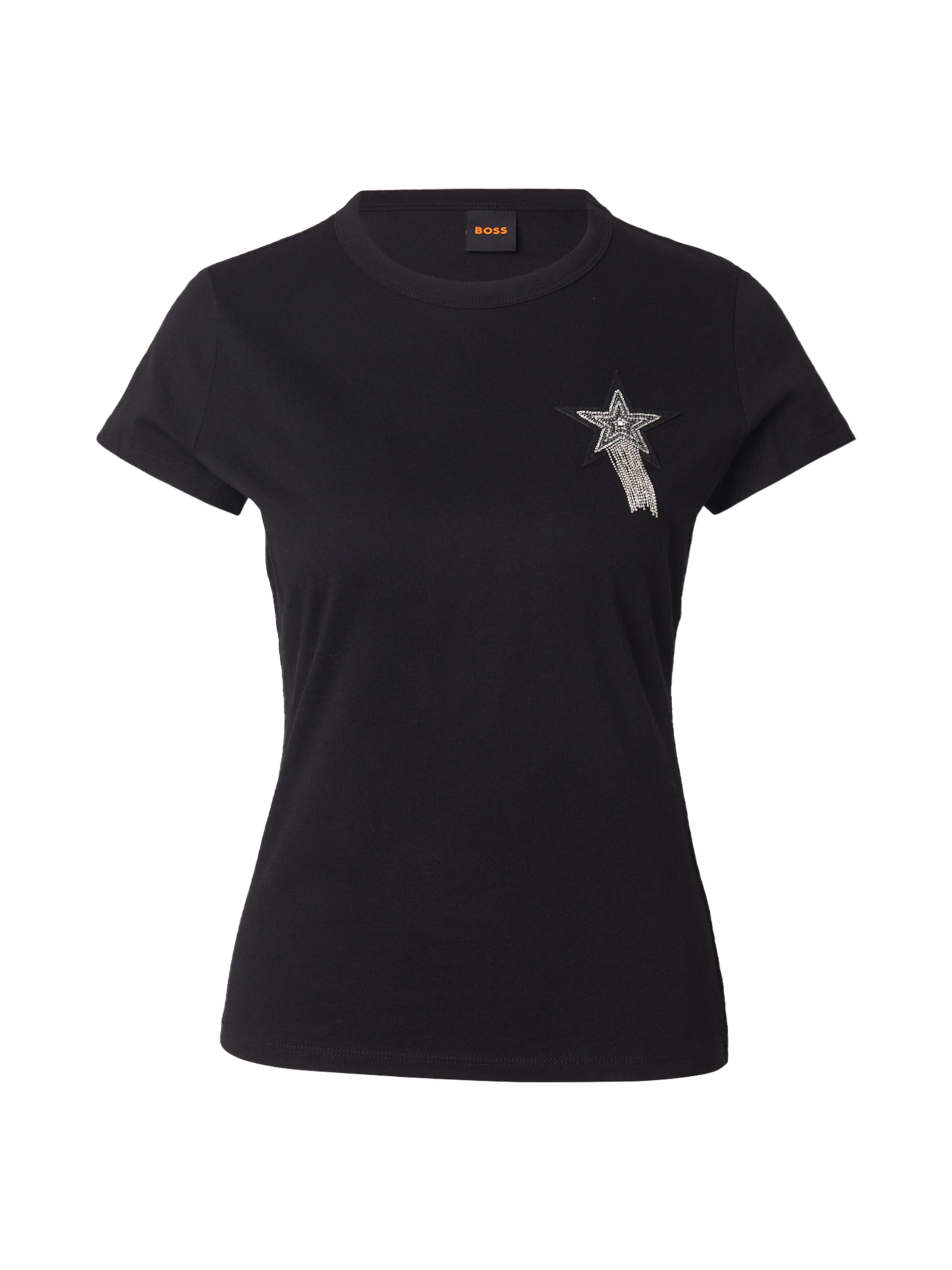 BOSS - Camiseta 'C_Endora_1' en negro: frente