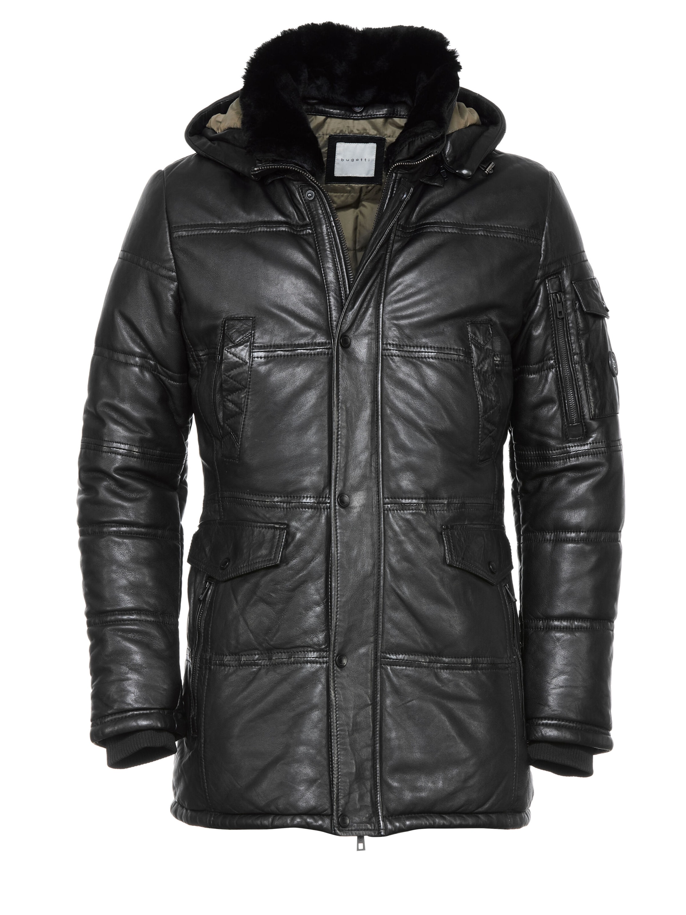 bugatti Between-season jacket 'BUCarlo' in Black: front