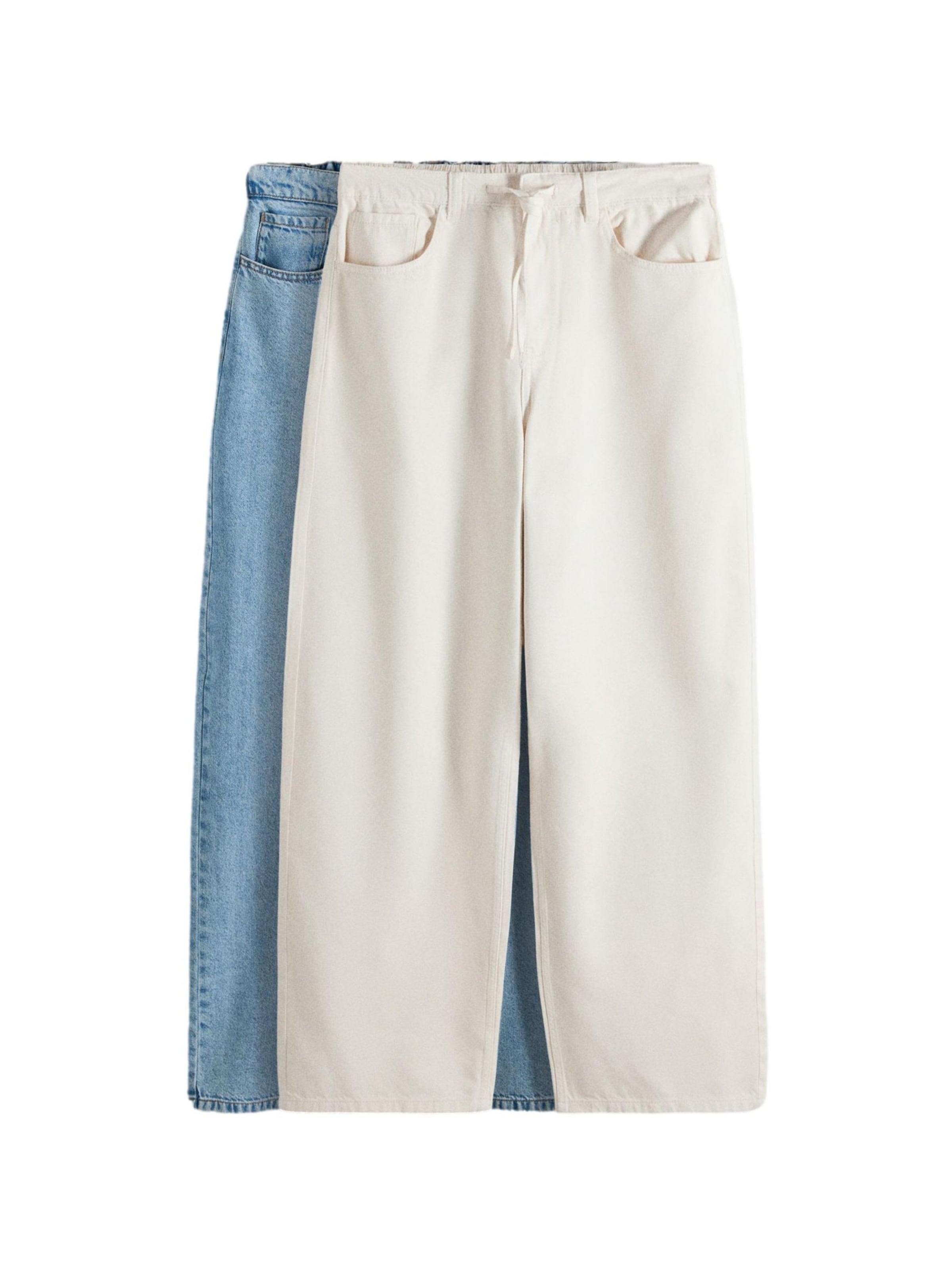 The Set - regular Vaquero en beige: frente