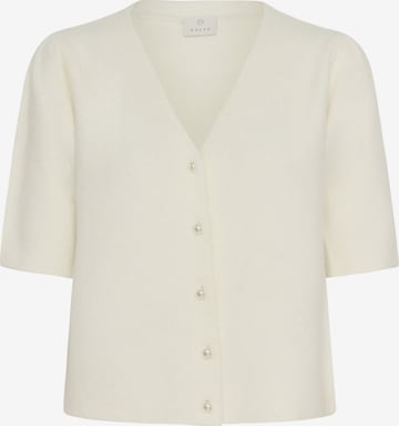 Cardigan 'Marina' Kaffe en blanc : devant