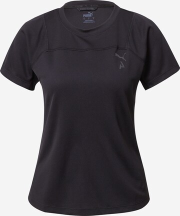 T-shirt fonctionnel PUMA en noir : devant