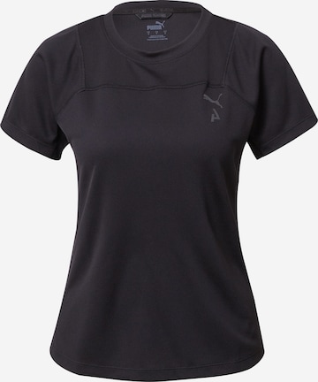PUMA - Camiseta funcional en negro: frente