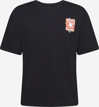 sötét narancssárga / fekete / fehér JACK & JONES Póló 'CUBE', Termék nézet
