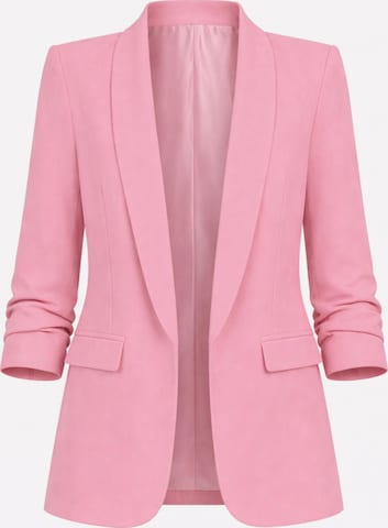 Worldclassca Blazer 'Damen Blazer 3/4 Arm mit Raffung' in Pink: Vorderseite