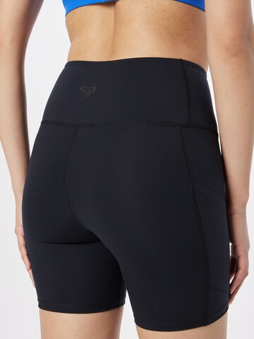 ROXY Skinny Sportshorts 'HEART INTO IT' in Grau