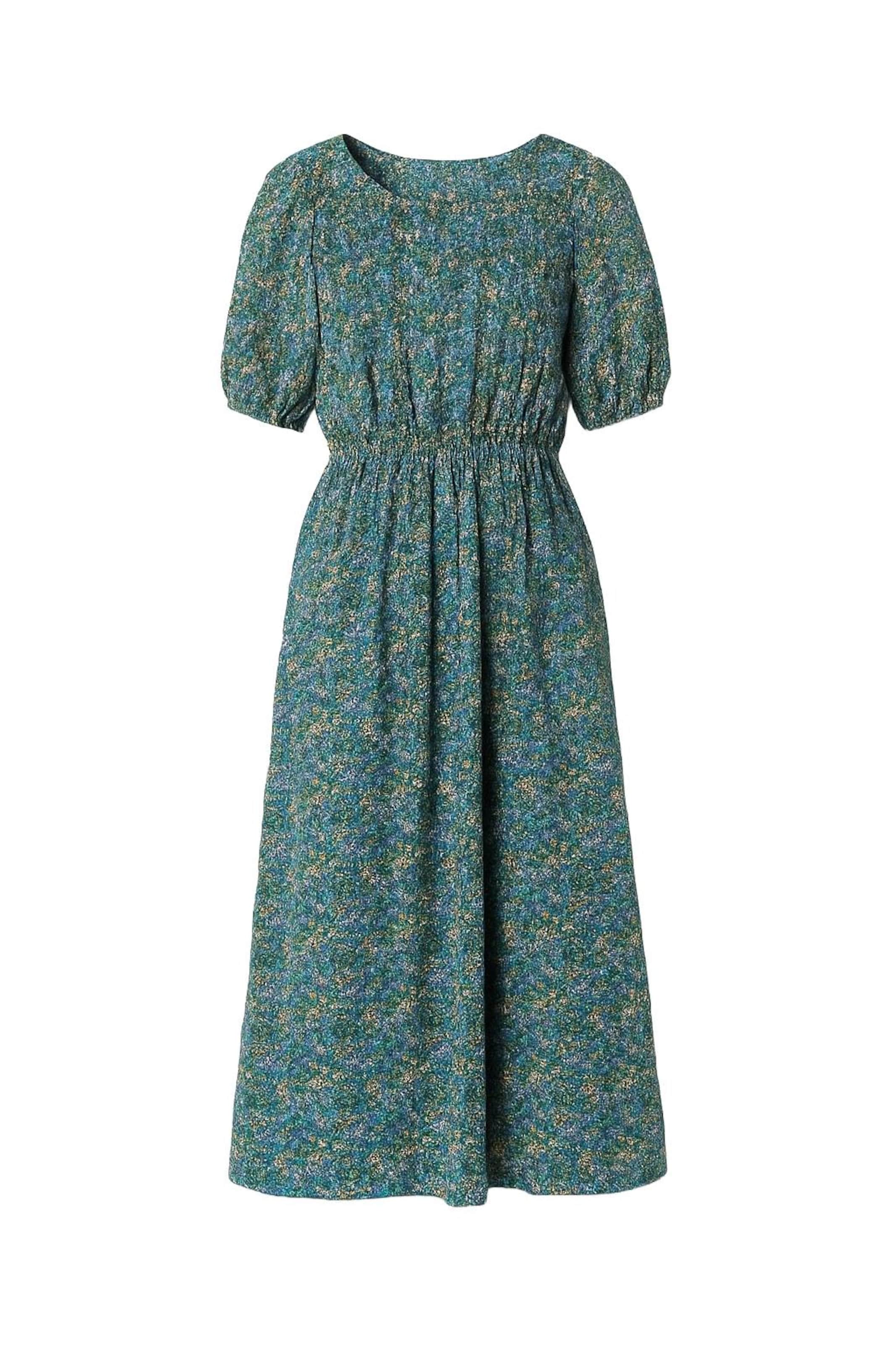 For You Moda Dress in Green: front