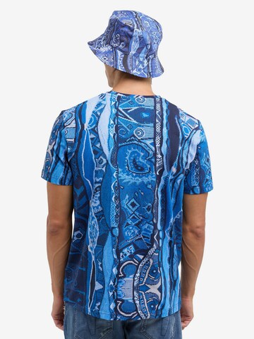 Carlo Colucci T-Shirt ' De Pretis ' in Blau