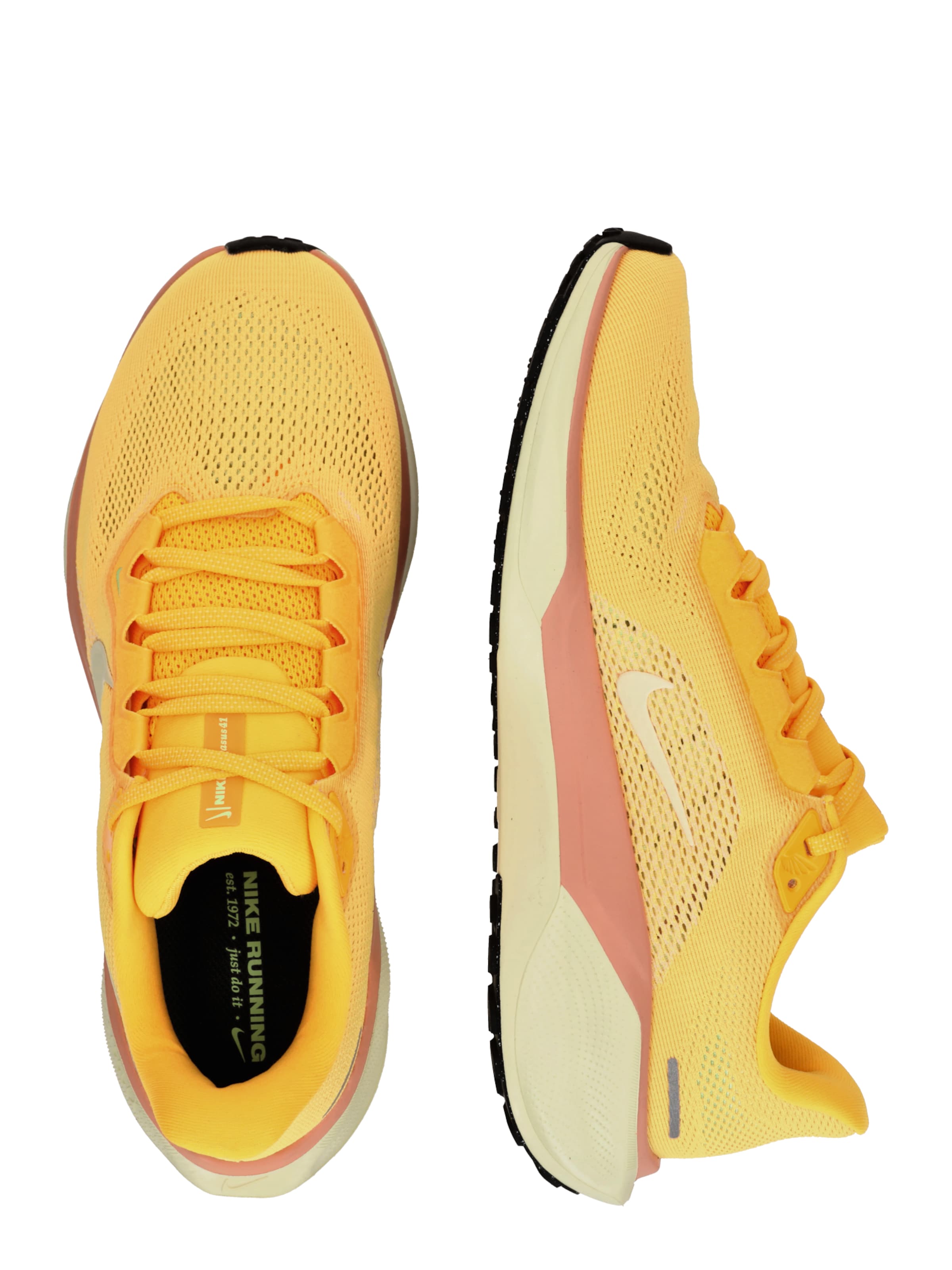 Chaussure de course 'AIR ZOOM PEGASUS 41' Nike Sportswear en orange : sur le côté