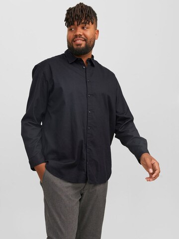 Comfort fit Camicia 'JJEGINGHAM' di Jack & Jones Plus in blu: frontale