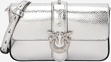 PINKO Сумка через плечо 'Love One' в Серебристый: спереди