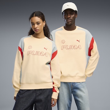 PUMA Sportsweatshirt in Beige: voorkant