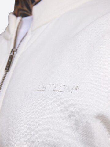 ESTEEM Sweat jacket 'Essential' in White