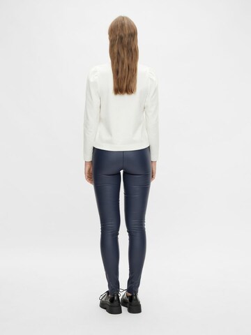 OBJECT Skinny Leggings 'BELLE' in Blue