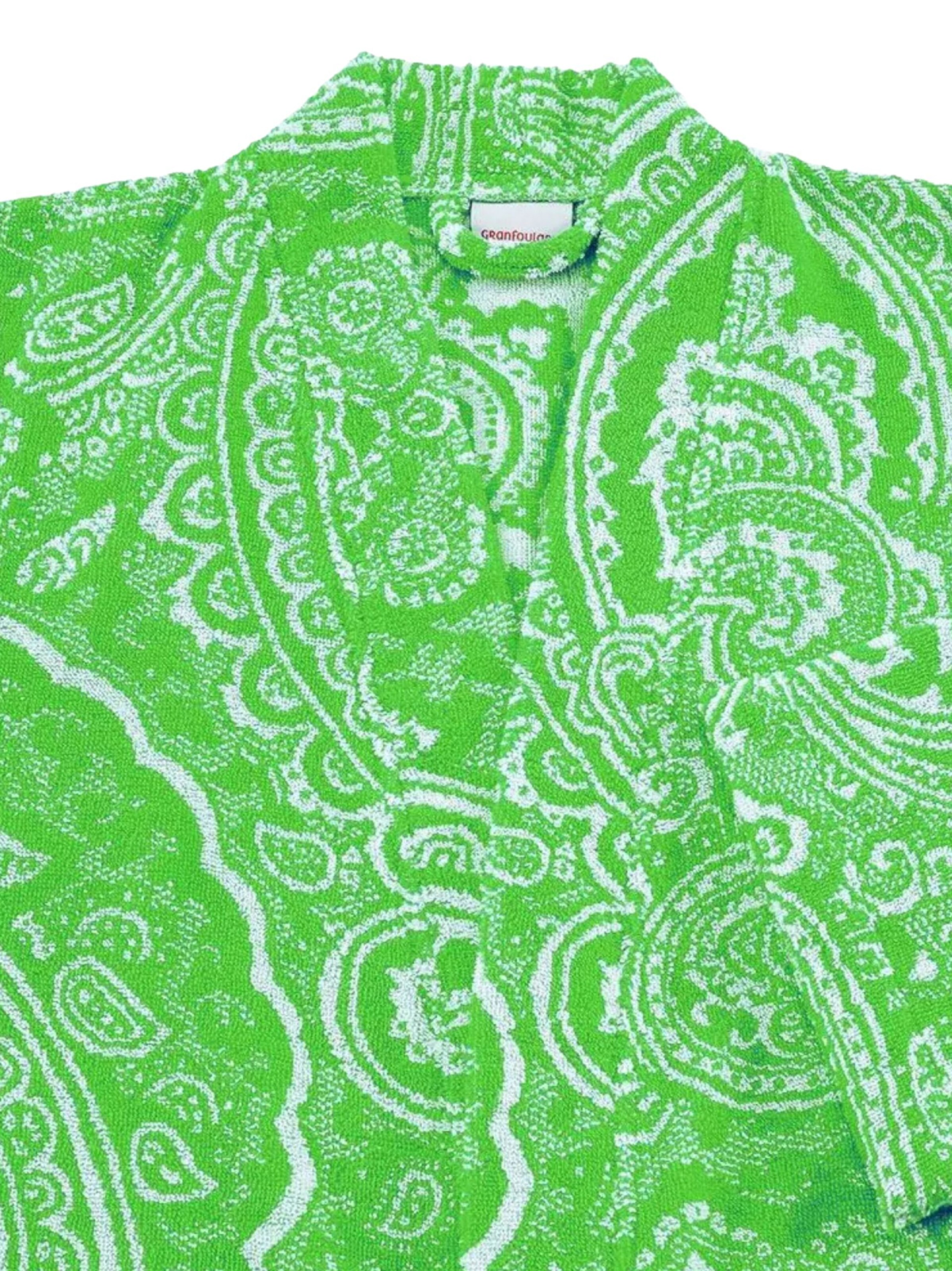 BASSETTI Long Bathrobe in Green