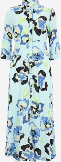 Y.A.S Petite Shirt dress 'SAVANNA' in Blue / Light blue / Apple / Black, Item view