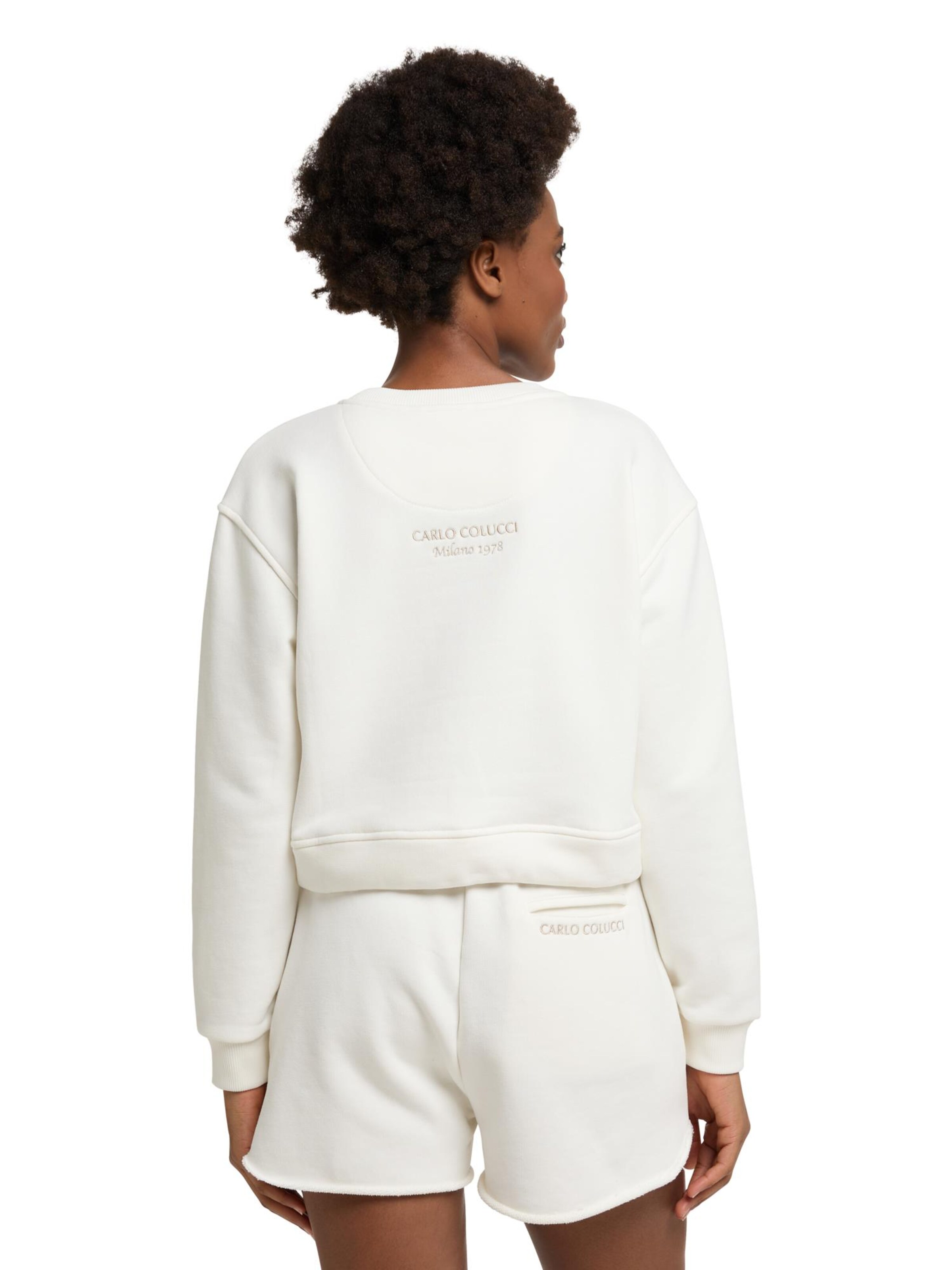 Sweat-shirt ' De Bacco ' Carlo Colucci en blanc