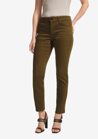 COMMA Slim fit Jeans in Green: front