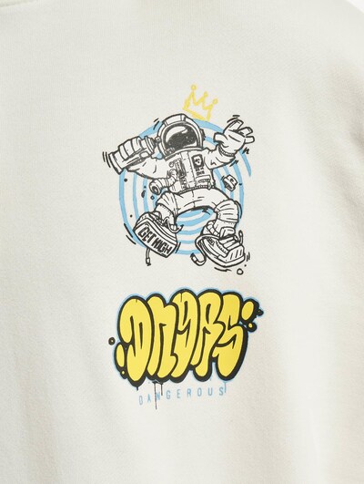 Dangerous DNGRS Sweat-shirt en bleu / jaune / noir / blanc, Vue avec produit