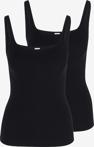 SPEIDEL Unterhemd 'bio.cotton' in Schwarz: Vorderseite