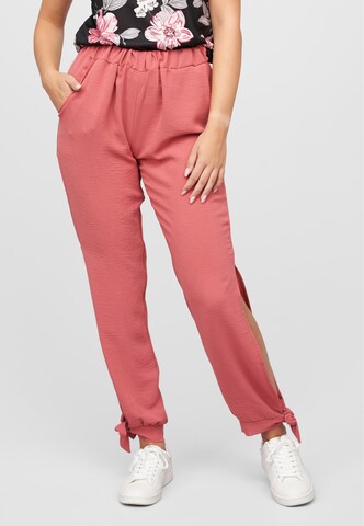 Cloud5ive Tapered Trousers in Pink: front