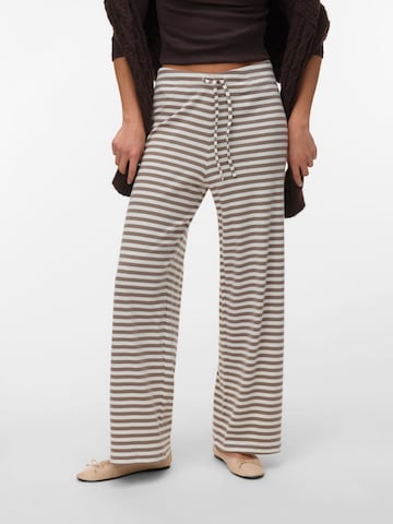 VERO MODA Wide leg Broek 'VMSTella' in Grijs: voorkant