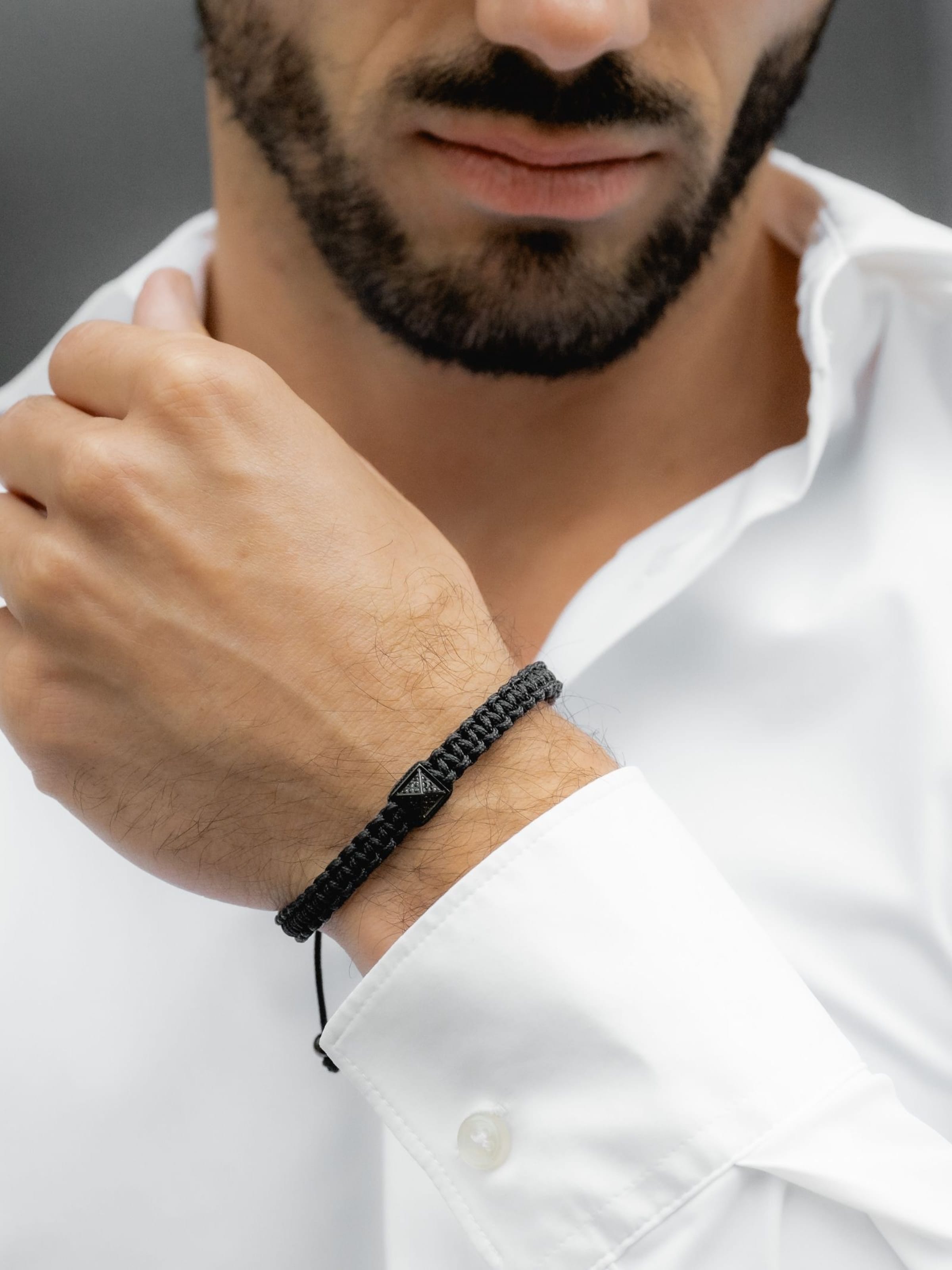 Bracelet 'Pyramid-Bracelet' GT Collection en noir