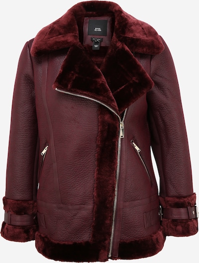 River Island Petite Starpsezonu jaka 'Shearling Aviator' tumši sarkans, Preces skats