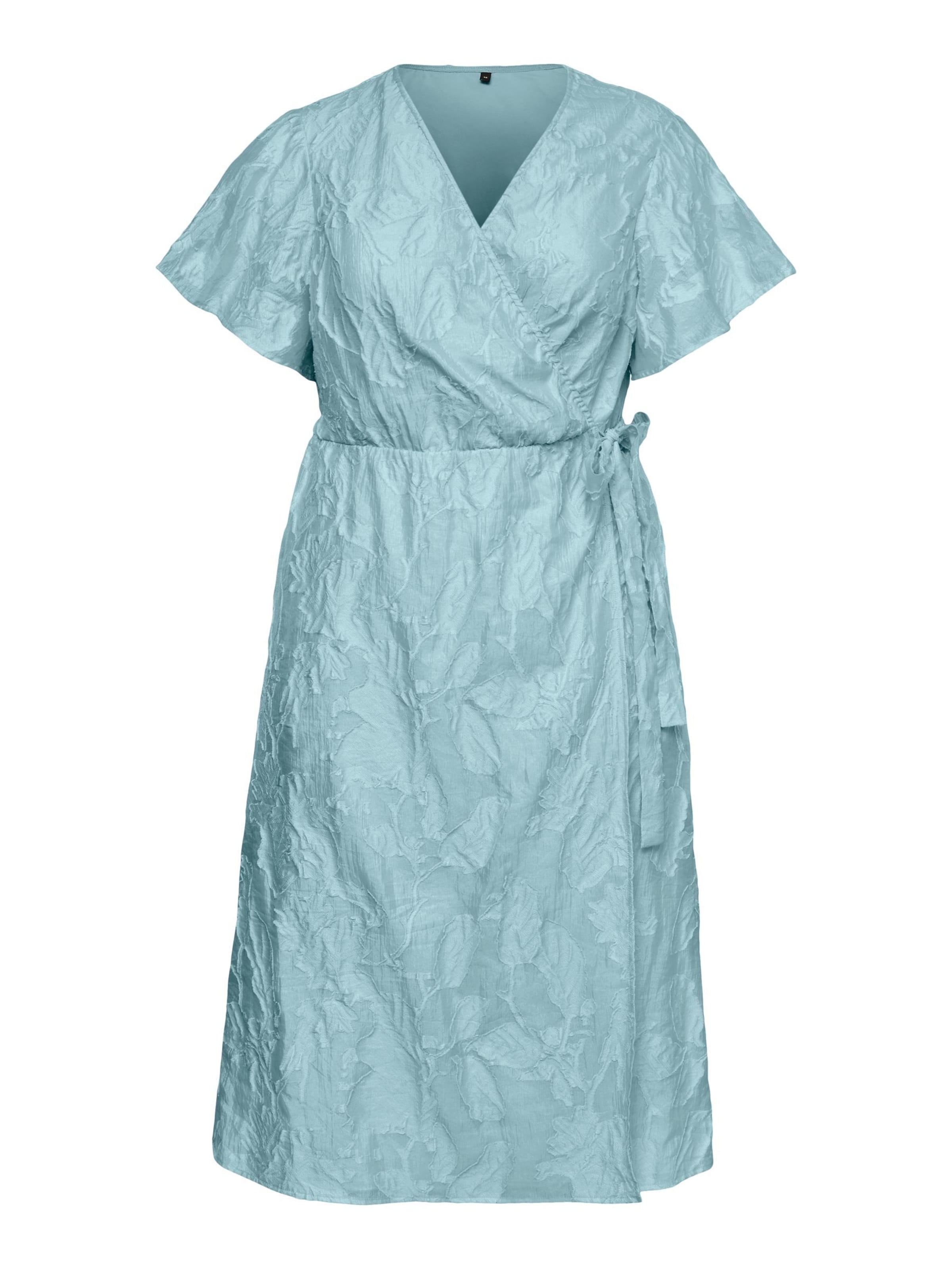 Vero Moda Curve Kleid 'VMCPolina' in Blau: Vorderseite